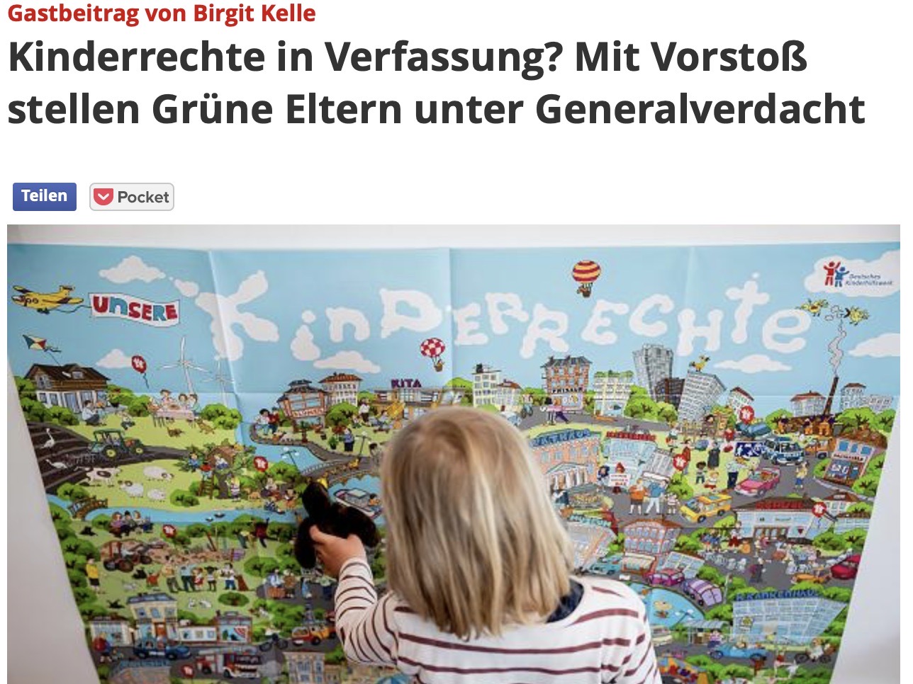 Kinderrechte in Verfassung? Mit Vorstoß stellen Grüne Eltern unter Generalverdacht